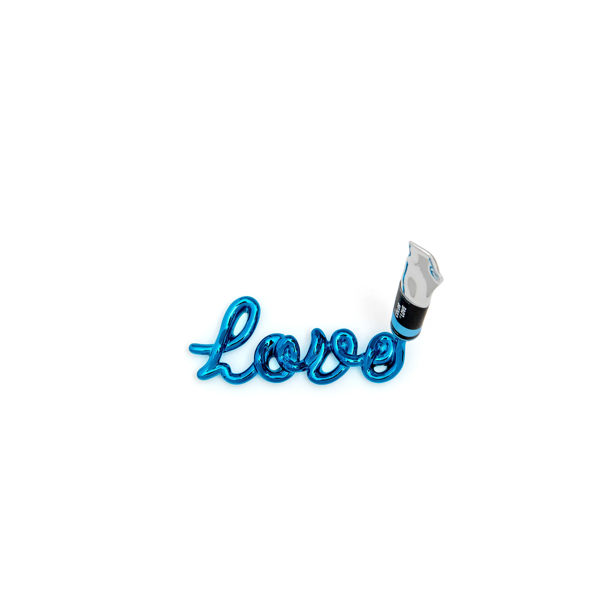 SEQUENZE - SCULTURA MINI THE COLOR OF LOVE AZZURRO