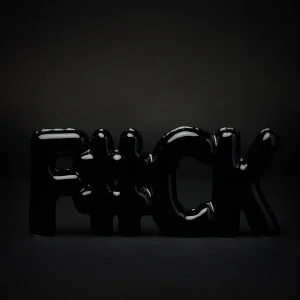 Blogo - Scritta FUCK Black in Ceramica