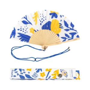 Fisura - Ventaglio " Fiore " Blu e Giallo