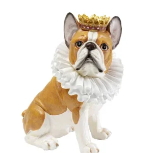 Kare Design - Figura decorativa King Dog marrone 29cm