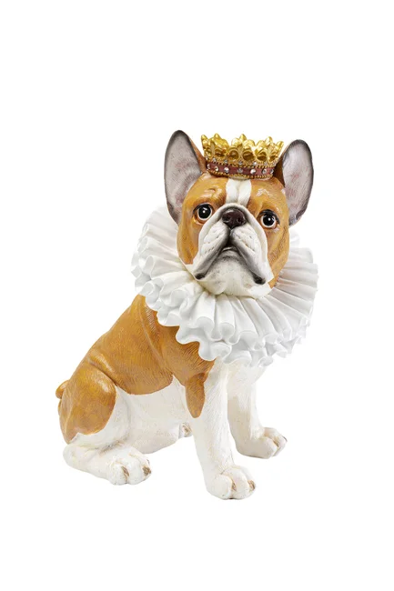Kare Design - Figura decorativa King Dog marrone 29cm