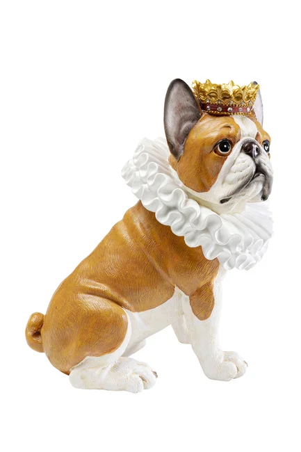 Kare Design - Figura decorativa King Dog marrone 29cm - immagine 3