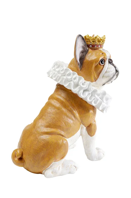 Kare Design - Figura decorativa King Dog marrone 29cm - immagine 4