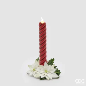 EDG - Candela LED con coroncina Natale