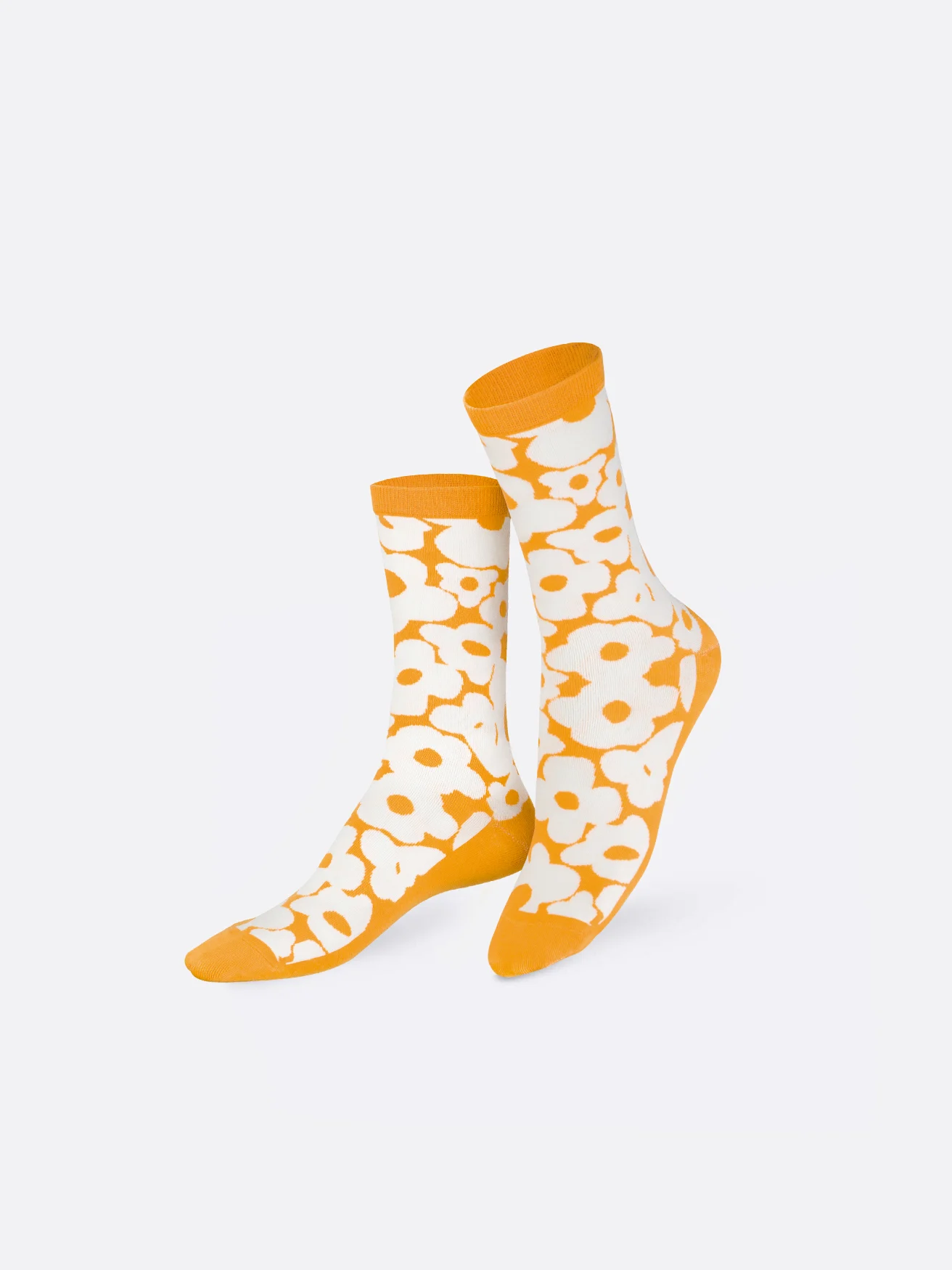Eat My Socks – Calzini Flower Power Arancione Unisex Taglia unica - immagine 2