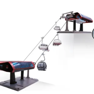 Jagerndorfer – Ski Lift Funivia Prof Nero/Rosso 1:32