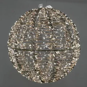 Sfera Luminosa Natalizia con Led Bianco Naturale 50 cm