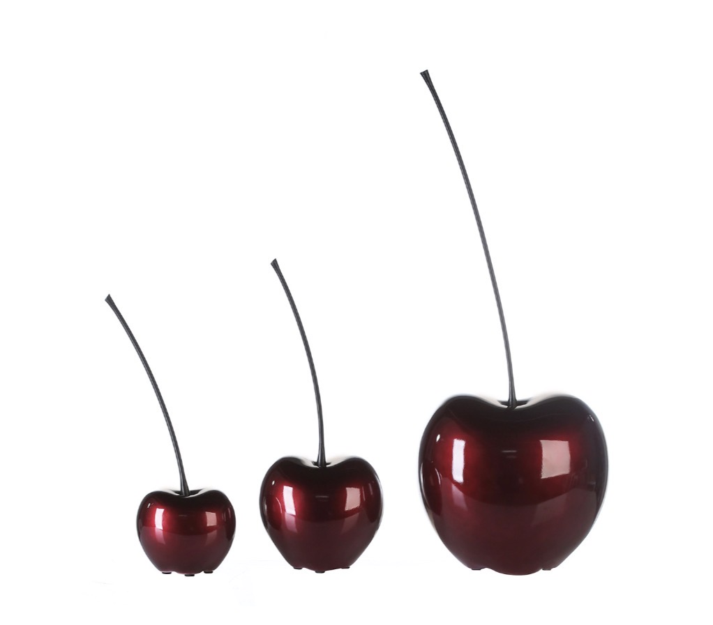 Gilde – Ciliegia Decorativa Red Cherry 62.5 cm - immagine 2