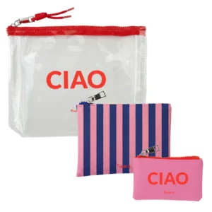 Fisura - Set 3 Pezzi Beauty Case Pochette CIAO