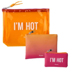Fisura - Set 3 Pezzi Beauty Case Pochette I'm Hot