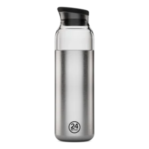 24 Bottles – Casa Carafe Brushed Steel 1000 ml