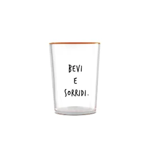Egan - Bicchiere Smile Bevi E Sorridi Ml 480